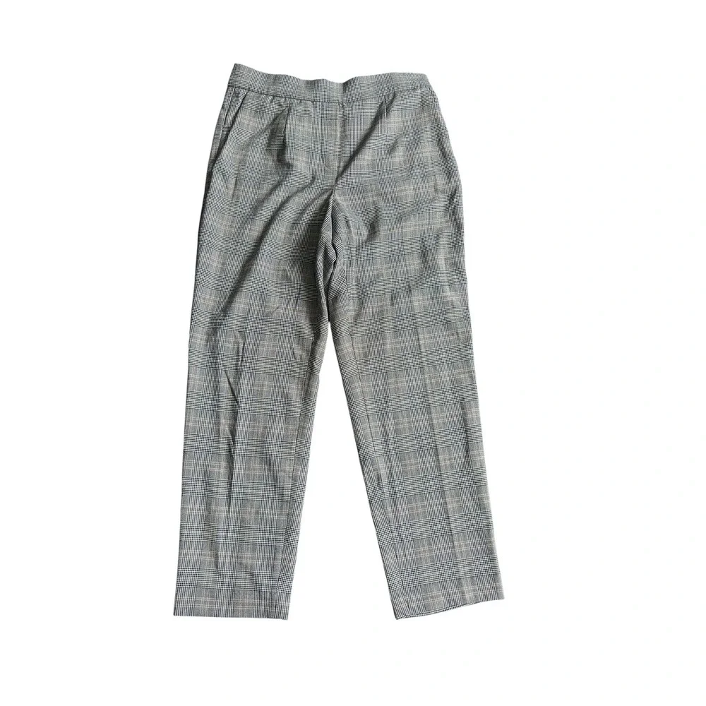 Babaton Atelier Grey Glen Plaid High Waisted Tapered Pants GYD1-6508-49 Size 4